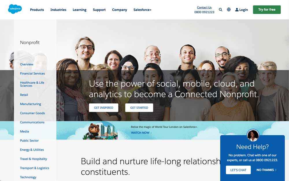 salesforce charity crm